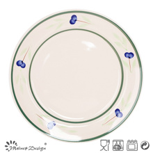 10.5" Handpainted Ceramic Dinner Plate Wholesale